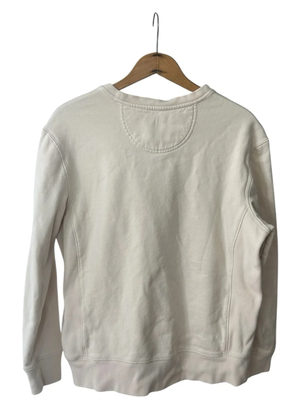 Life Is Good | Women’s Cream Crewneck Floral Butterfly Print Sweatshirt Size M